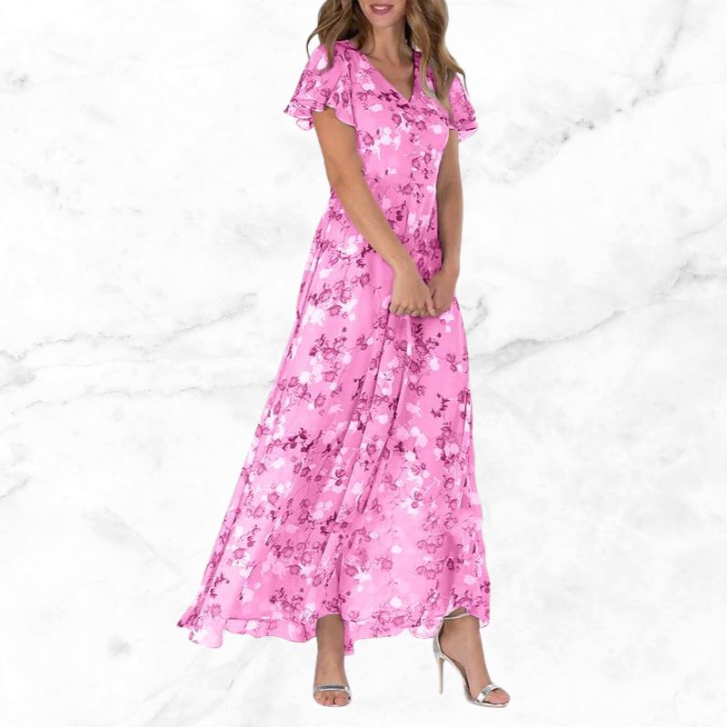 Ria - Geblümtes Vintage-Kleid