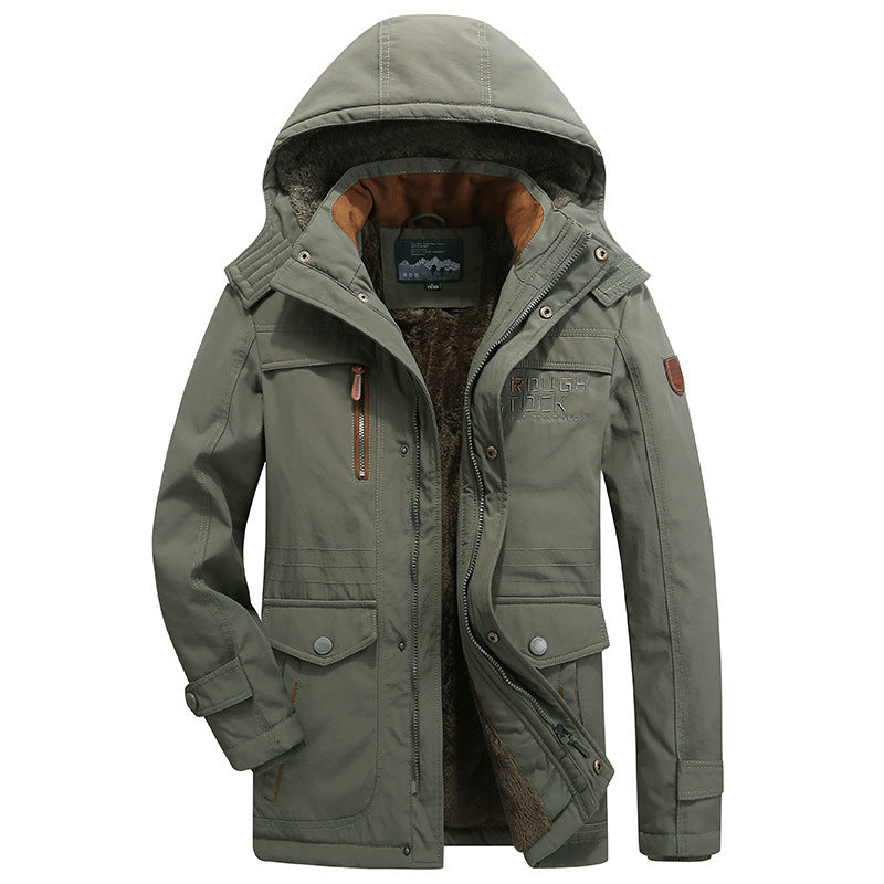 Parka invernale impermeabile e antivento con cappuccio