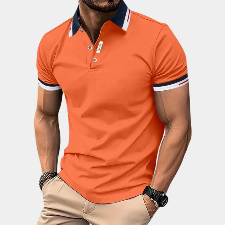 Herren Polo Shirt – Klassisches Poloshirt mit Kontrastkragen für Alltag, Freizeit & Business Casual