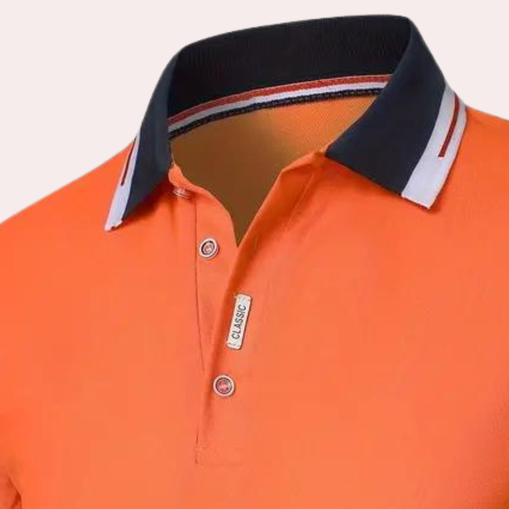Herren Polo Shirt – Klassisches Poloshirt mit Kontrastkragen für Alltag, Freizeit & Business Casual