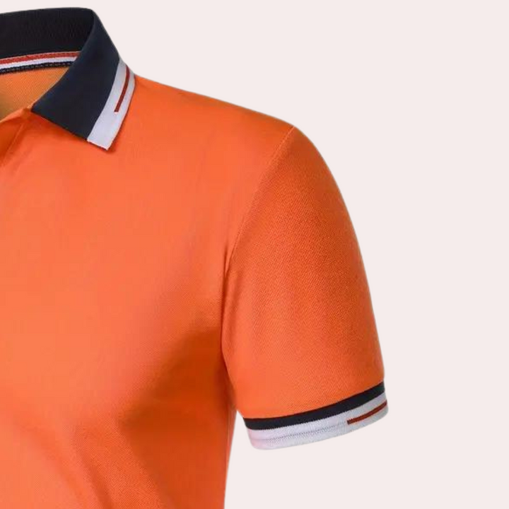 Herren Polo Shirt – Klassisches Poloshirt mit Kontrastkragen für Alltag, Freizeit & Business Casual
