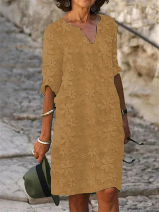 Liliana - Elegante abito midi floreale