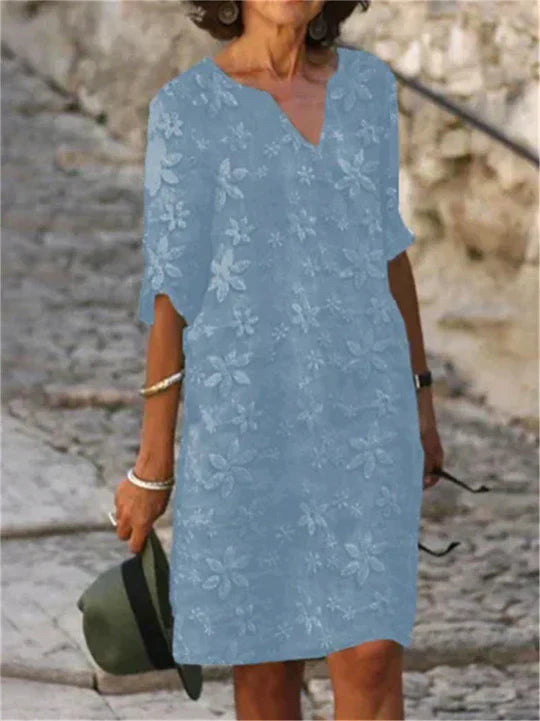 Liliana - Elegante abito midi floreale