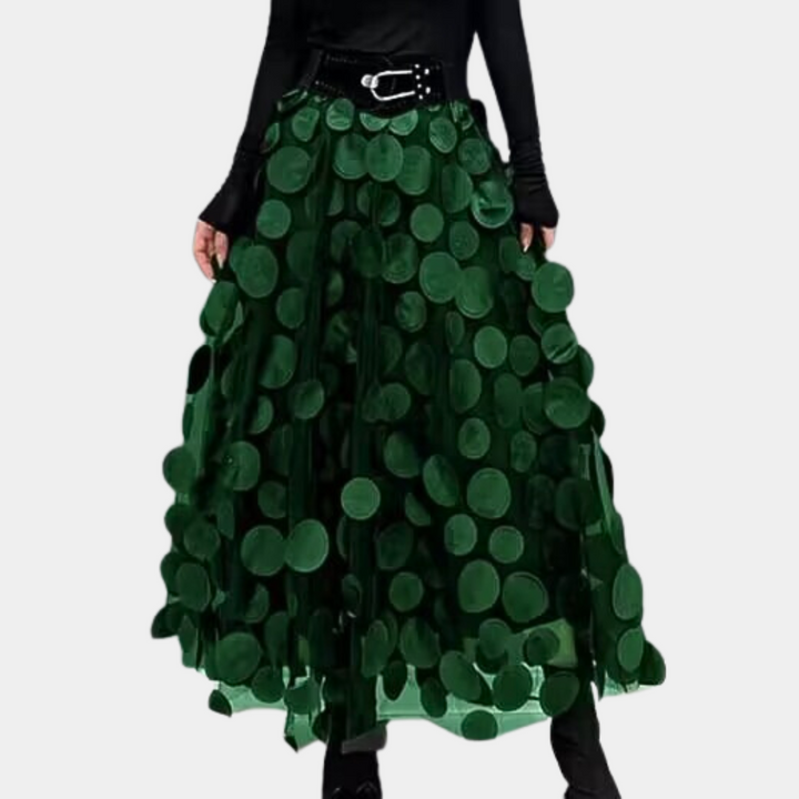 Gonna in tulle donna gonna lunga con punti 3D – look elegante e di grande effetto per occasioni speciali