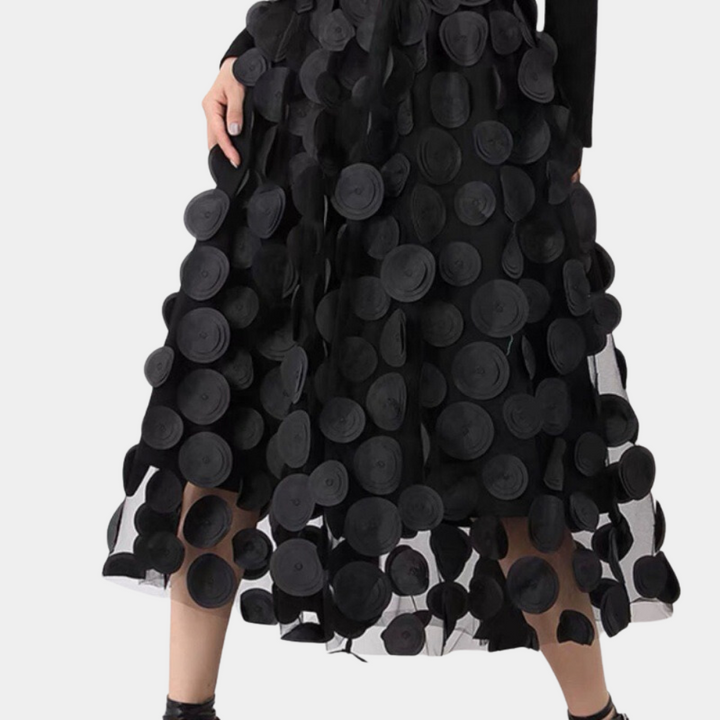 Gonna in tulle donna gonna lunga con punti 3D – look elegante e di grande effetto per occasioni speciali