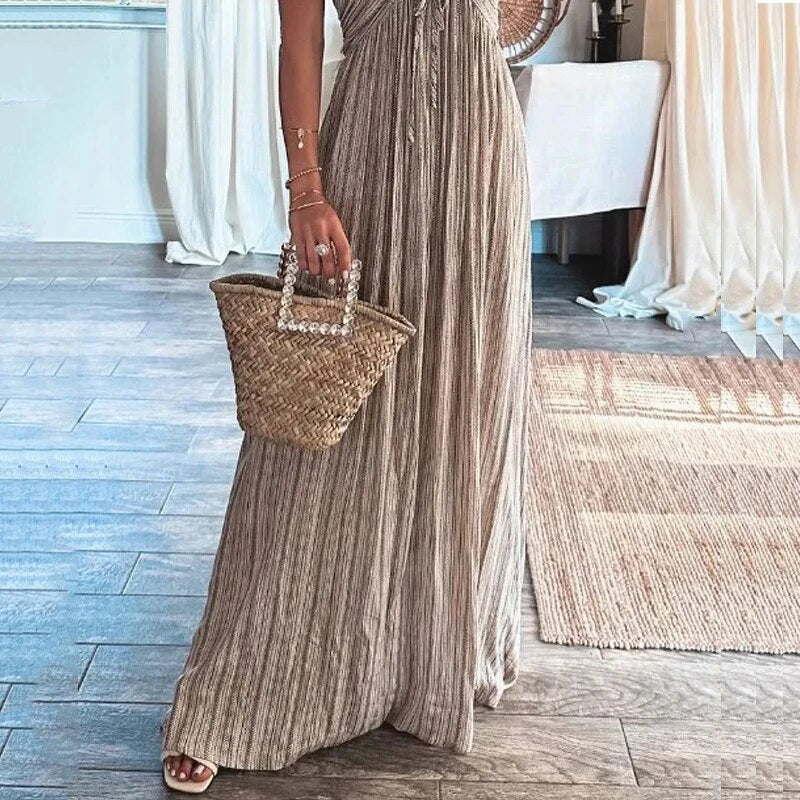Justine - Robe d'été brune