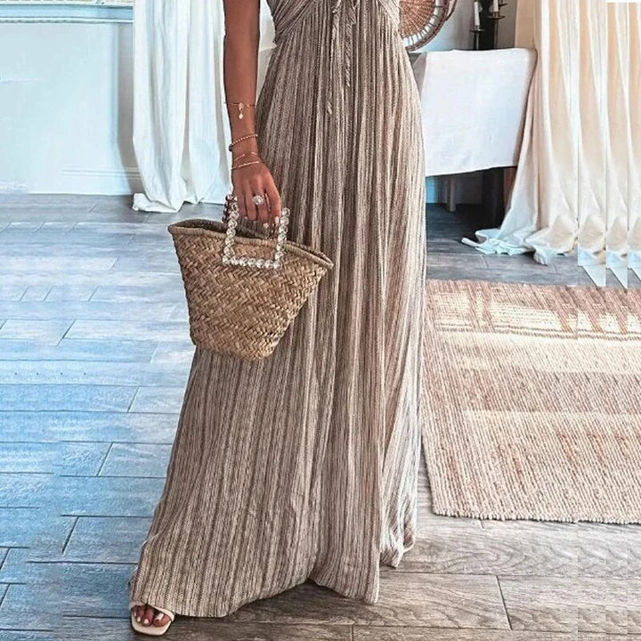 Justine - Robe d'été brune