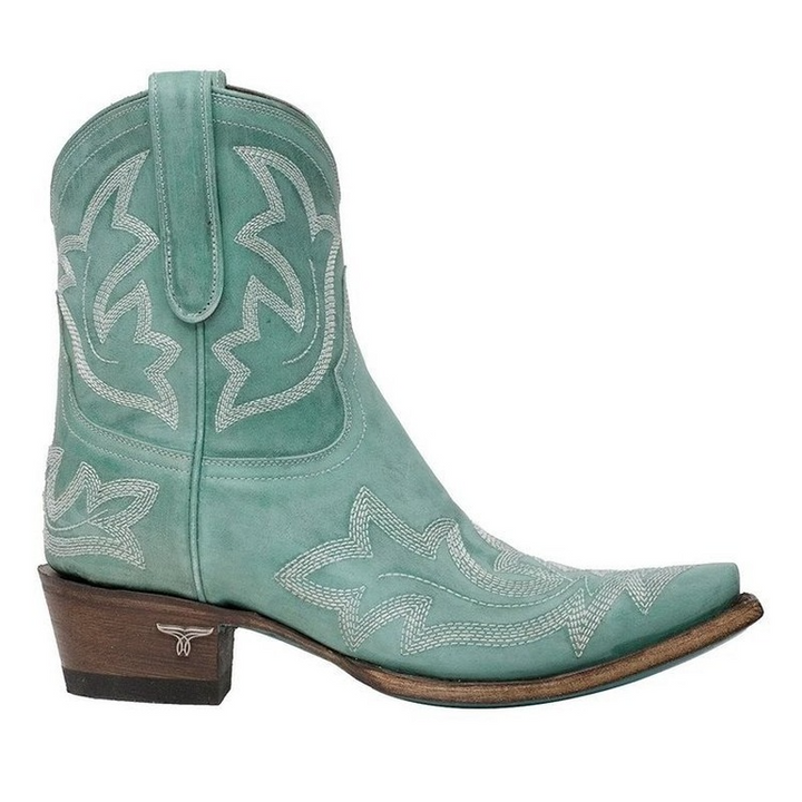 Lina - Bottes de cowboy brodées en cuir