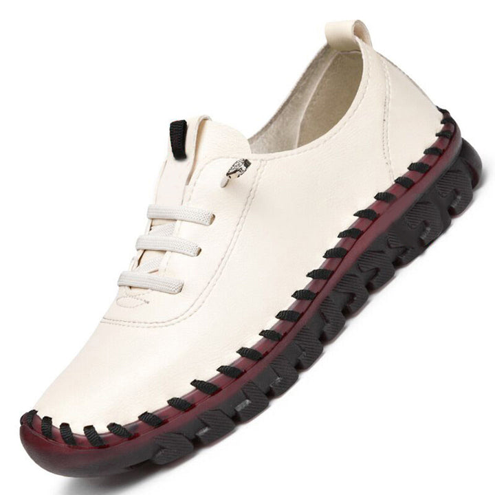 Mocassins baskets pour femmes – Chaussures de loisirs rouges confortables avec semelle souple et détail strassé