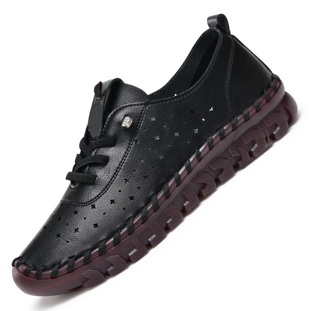 Mocassins baskets pour femmes – Chaussures de loisirs rouges confortables avec semelle souple et détail strassé