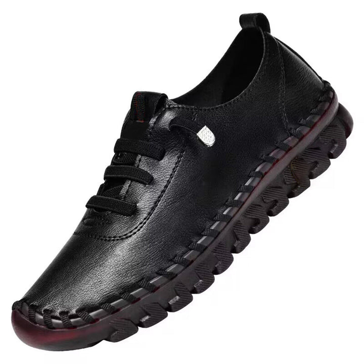 Mocassins baskets pour femmes – Chaussures de loisirs rouges confortables avec semelle souple et détail strassé