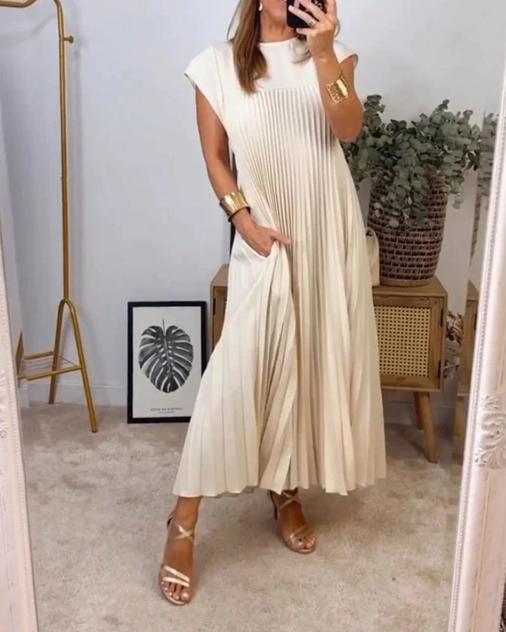 Fern – Élégante robe plissée sans manches pour le quotidien et les occasions spéciales