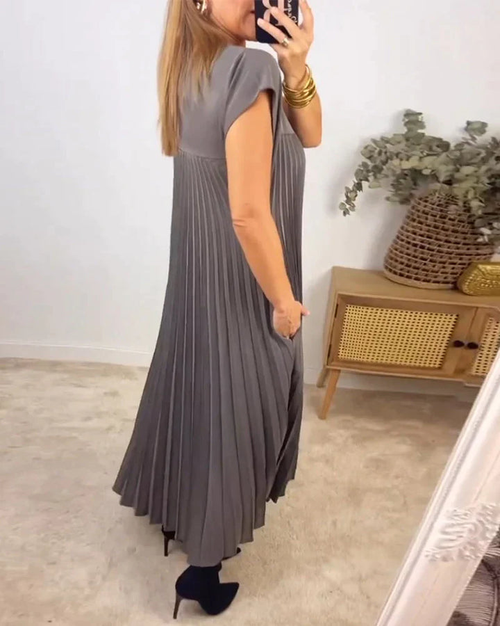 Fern – Élégante robe plissée sans manches pour le quotidien et les occasions spéciales