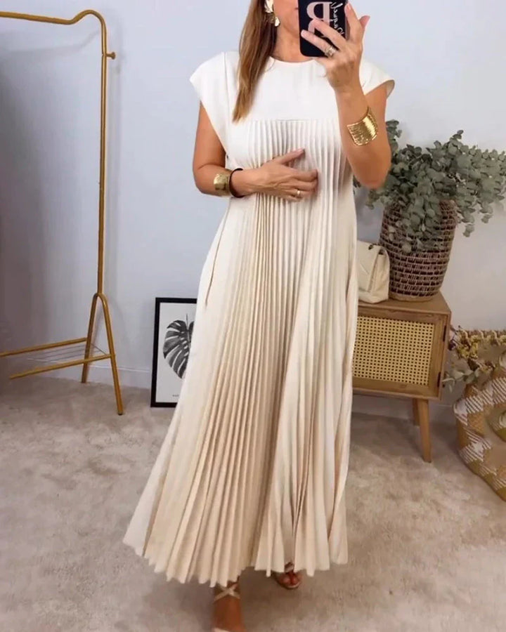 Fern – Élégante robe plissée sans manches pour le quotidien et les occasions spéciales