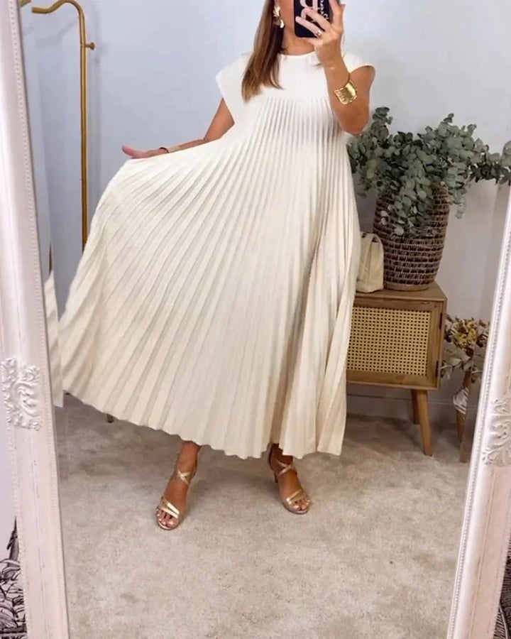 Fern – Élégante robe plissée sans manches pour le quotidien et les occasions spéciales