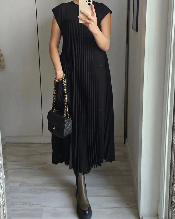 Fern – Élégante robe plissée sans manches pour le quotidien et les occasions spéciales