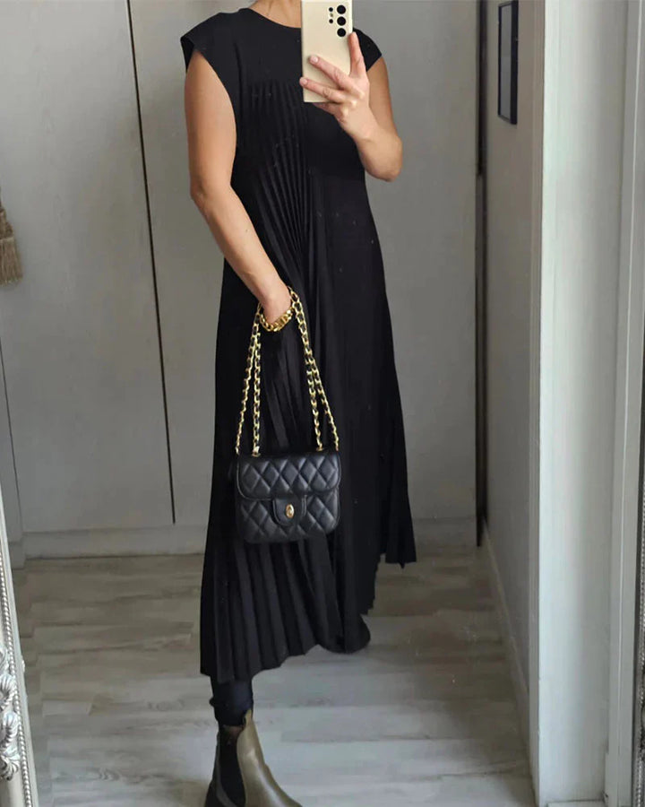 Fern – Élégante robe plissée sans manches pour le quotidien et les occasions spéciales