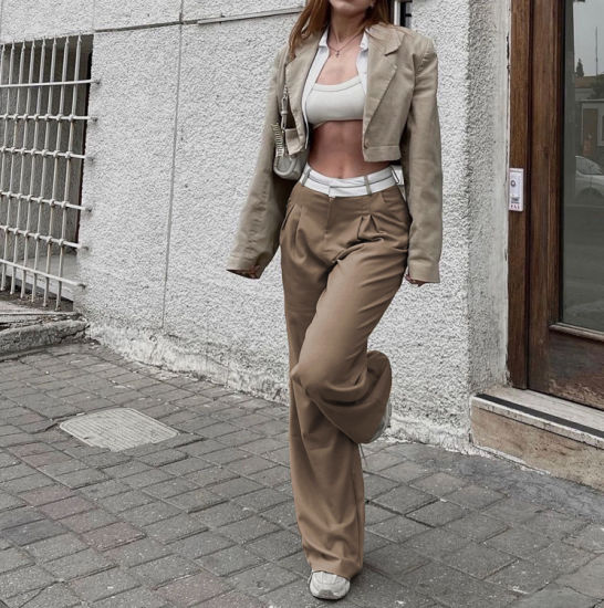 Diana - Mode Pantalon droit taille haute