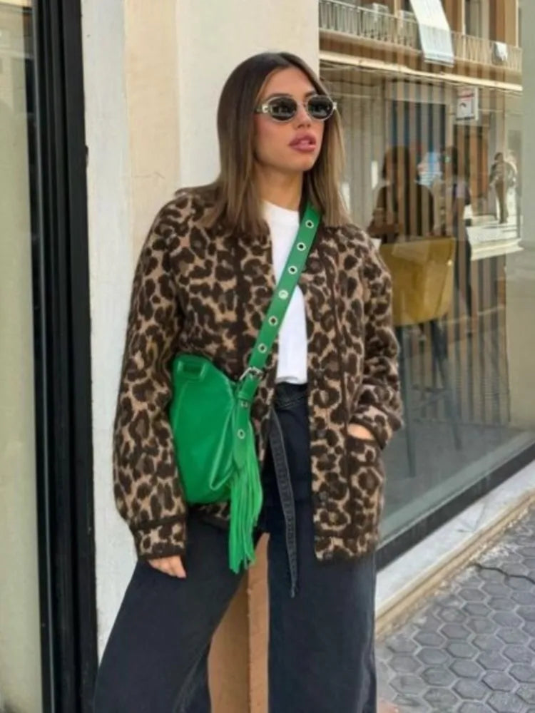 Cassidy - Cappotto elegante con motivo leopardato