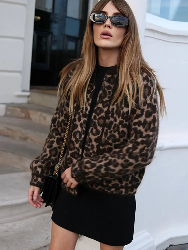 Cassidy - Cappotto elegante con motivo leopardato