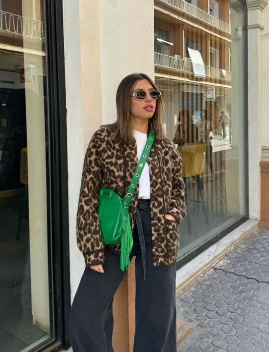 Cassidy - Cappotto elegante con motivo leopardato