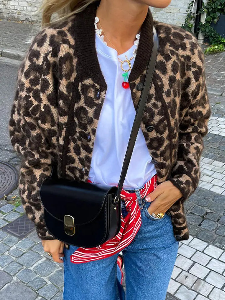 Cassidy - Cappotto elegante con motivo leopardato