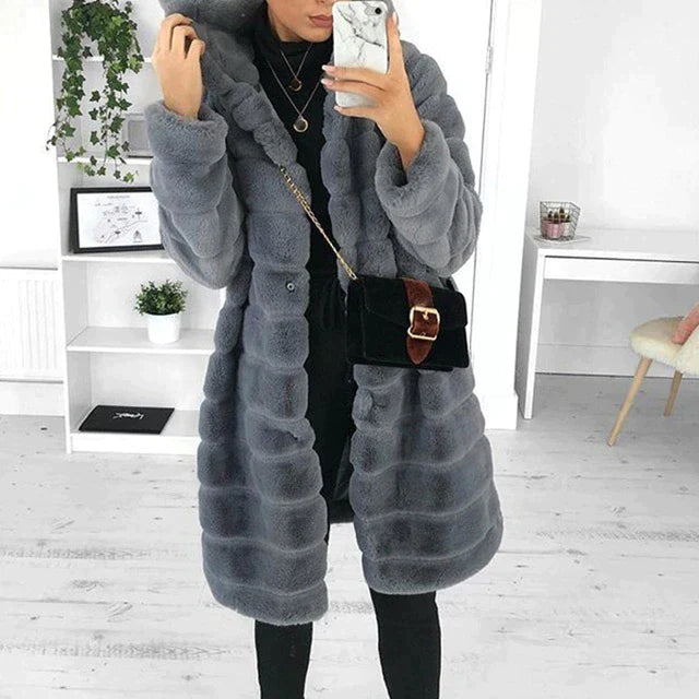 Helen - Cappotto soffice in pelliccia sintetica