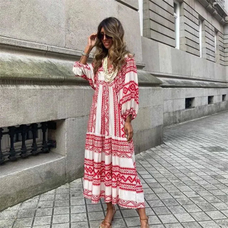 Teagan - Maxikleid - Bohème - Luxuriöse Materialien - Ideal für den Sommer für Damen
