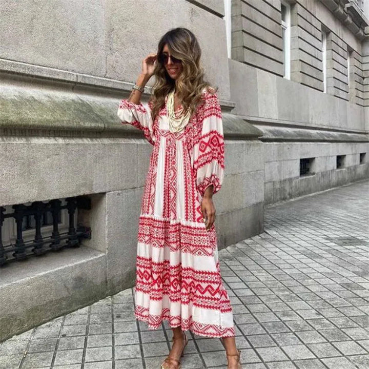 Teagan - Maxikleid - Bohème - Luxuriöse Materialien - Ideal für den Sommer für Damen