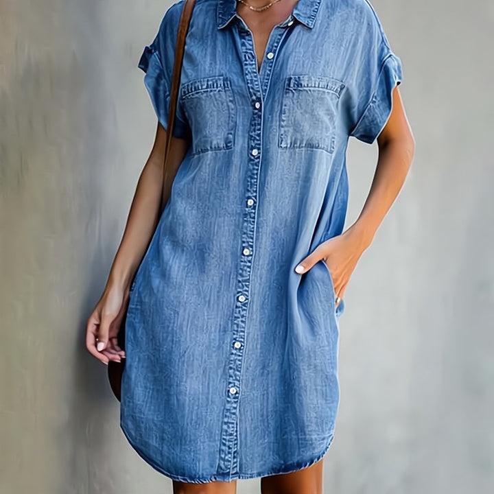 Robe élégante à col en V de SADIE – Douce, confortable et féminine