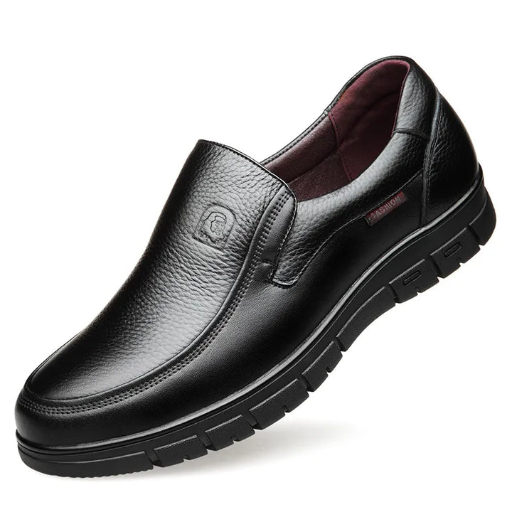 Herren Business Slipper aus Leder – Bequeme Slip-On Schuhe für Büro & Alltag
