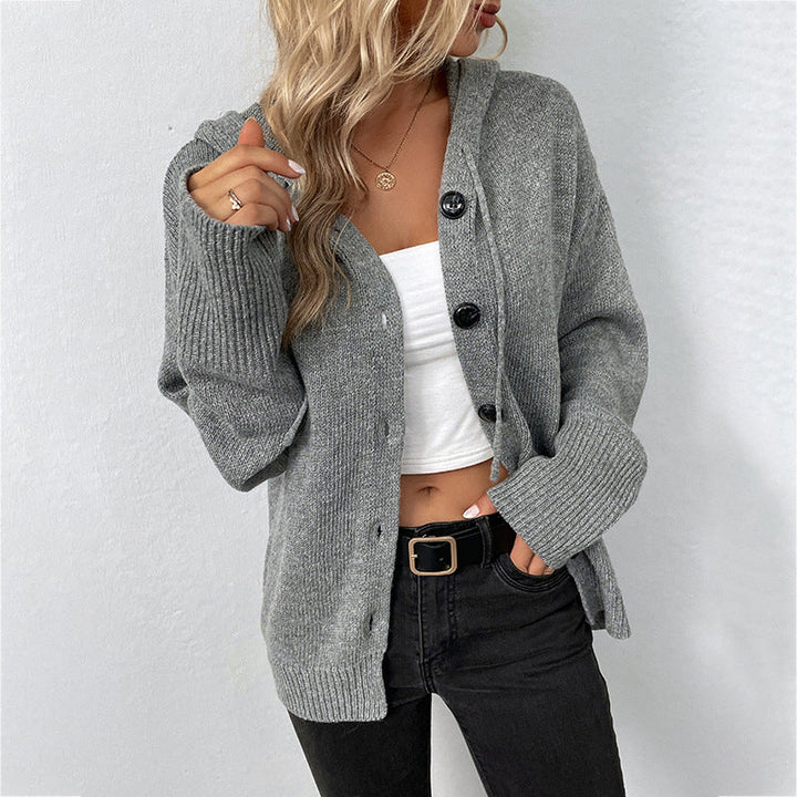 Karin - Comfortable Hooded Cardigan