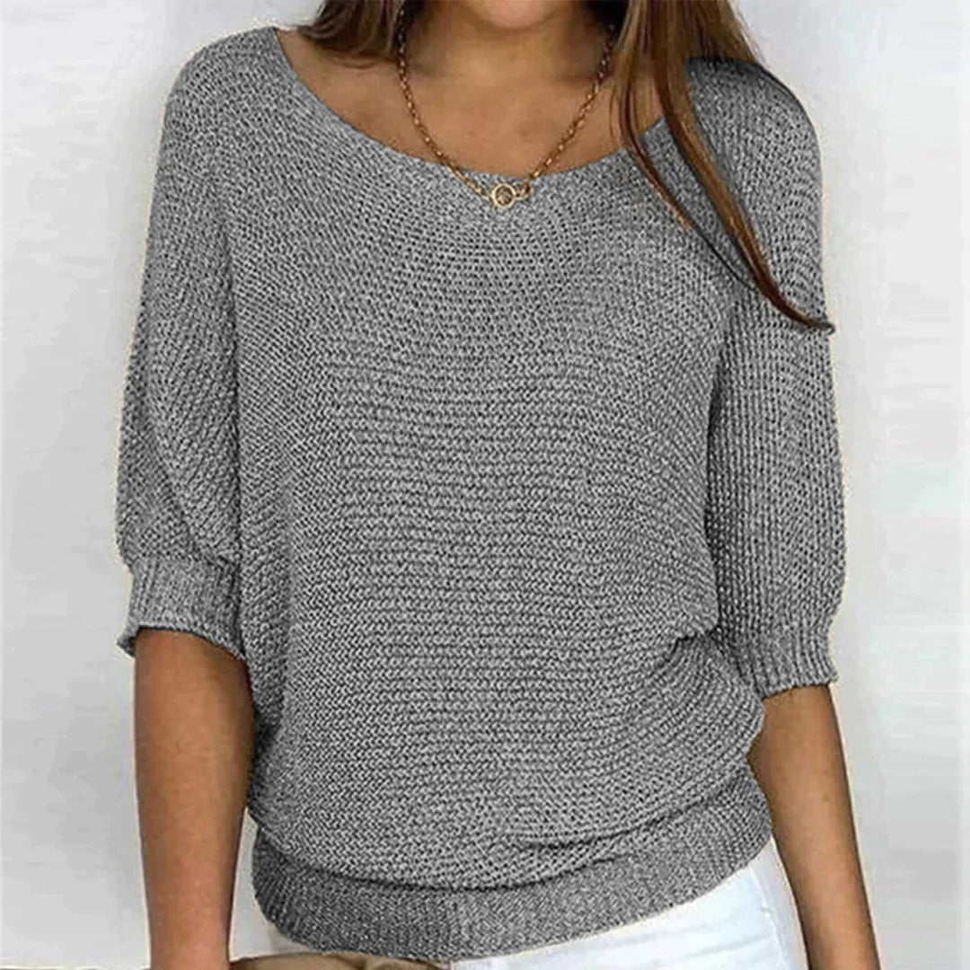 Bellerose - Top - Elegante - Motivo a maglia / Design versatile - Adatto per tutti i giorni per donna