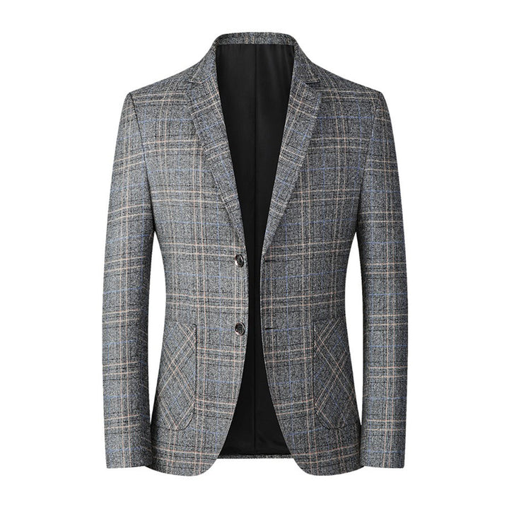 Blazer homme à carreaux – Veste élégante slim fit pour affaires et loisirs