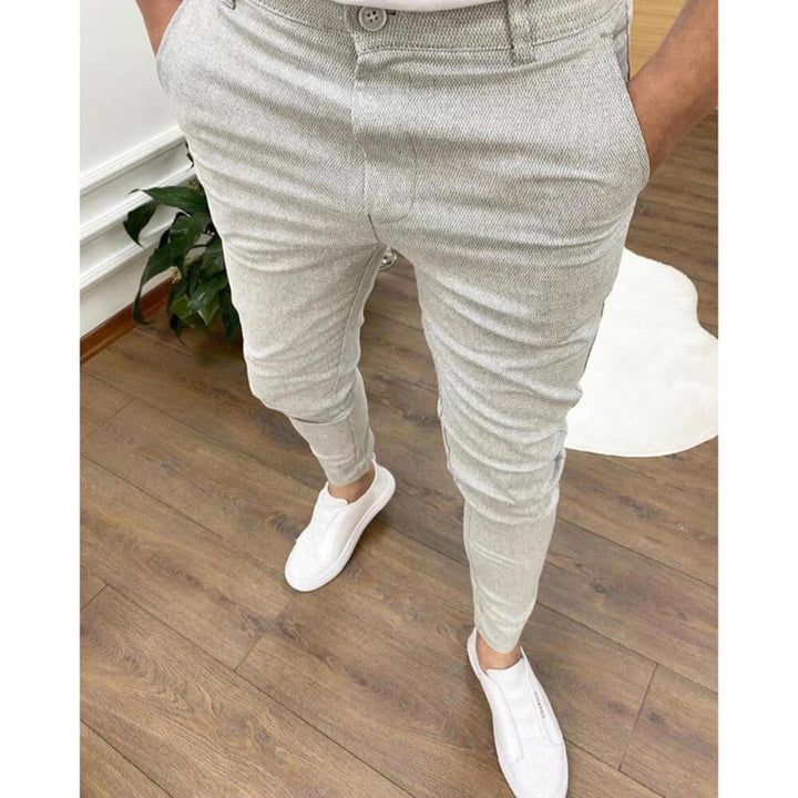 Pantalon chino slim moderne pour homme – confort stretch, look quotidien et loisirs, avec poches
