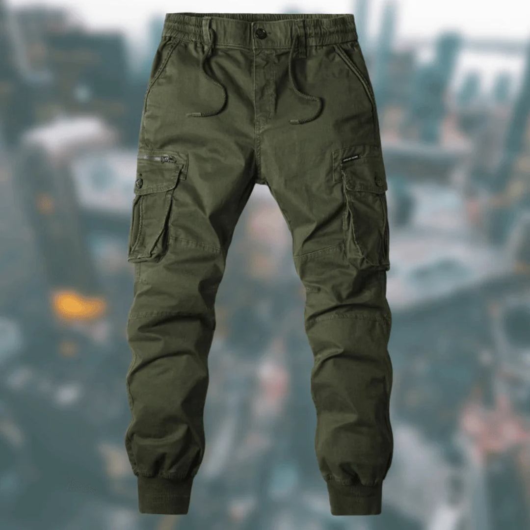 Pantalon de jogging cargo pour hommes – Joggers confortables avec poches et poignets pour plein air et loisirs