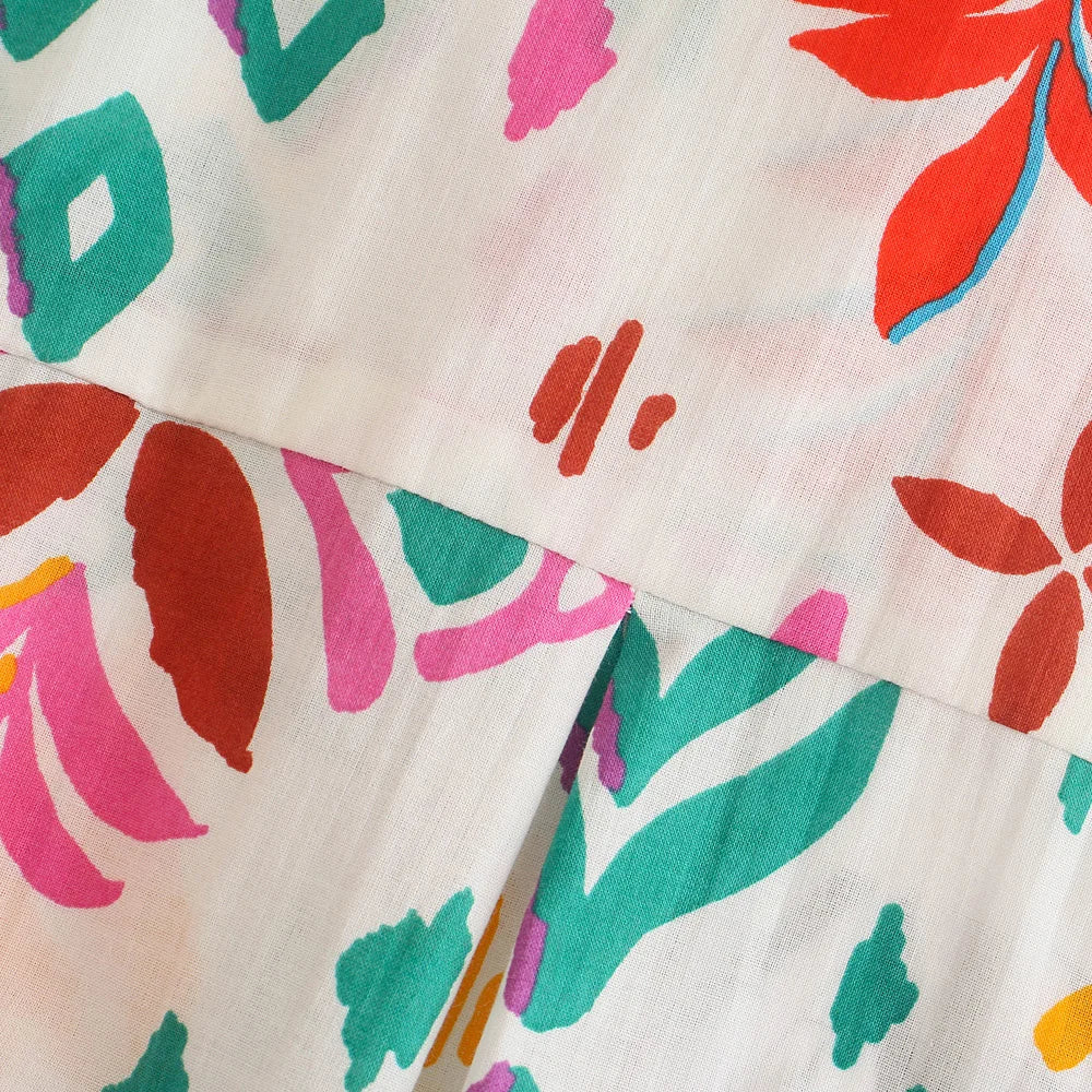 Karoline - Robe midi florale