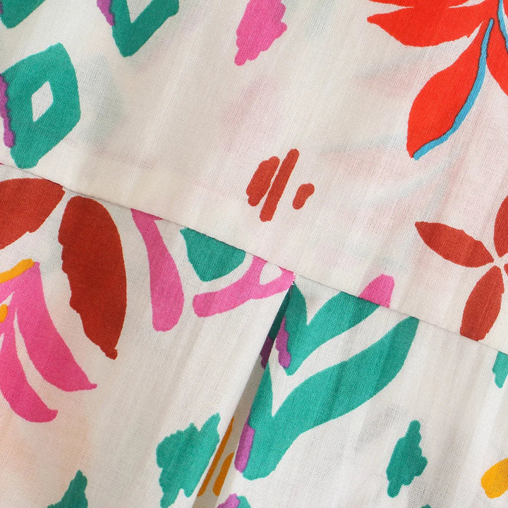 Karoline - Robe midi florale
