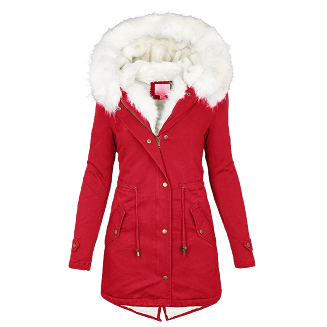 Parka Scarlett con cappuccio e fodera in pelliccia per donne