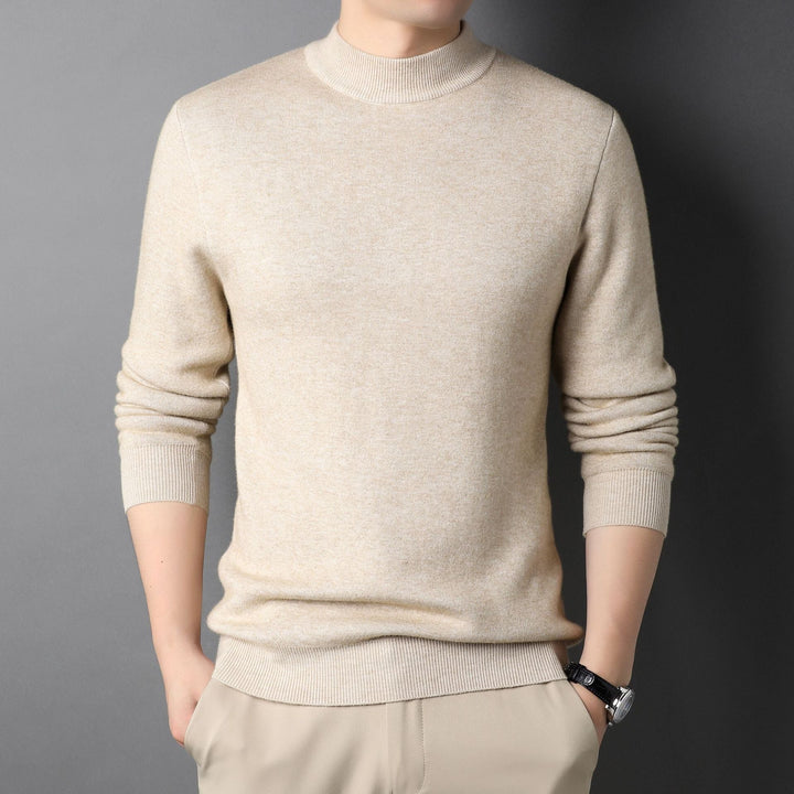 Heinrich's Pullover | Herren Pullover mit Halbrolkragen aus feiner Strickware