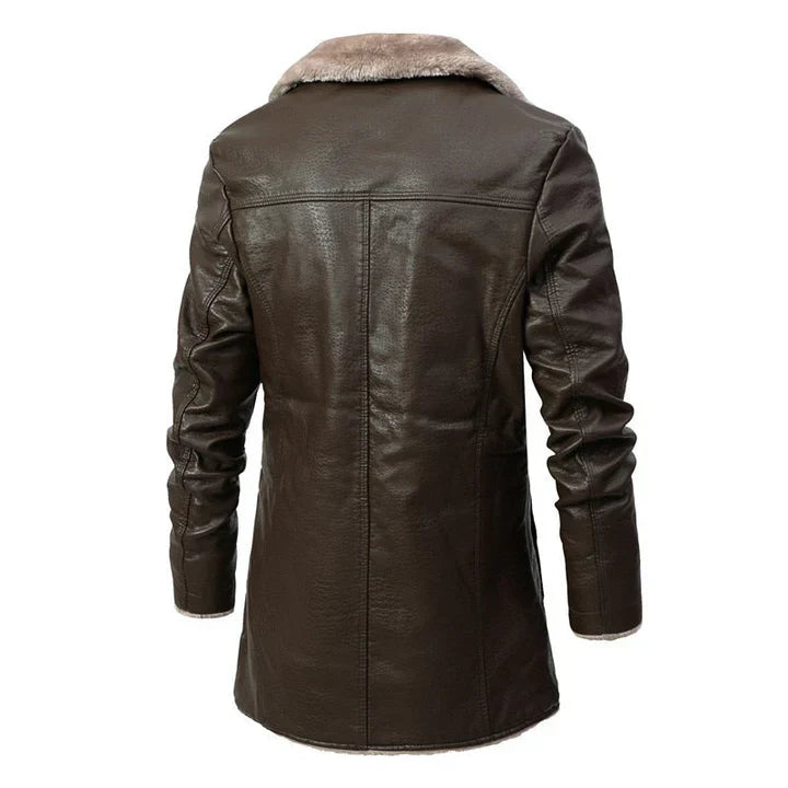 Plasa - manteau court pour homme avec manteau en peau de mouton