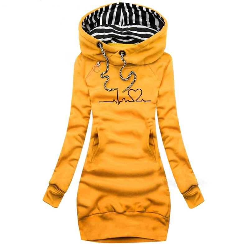 Pull-over Heartbeat - Robe pull d'hiver à la mode
