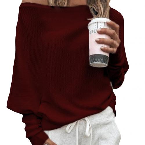 Katarina Sexy maglione scollato sulle spalle