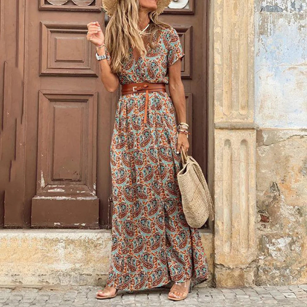 Karoline - robe avec imprimé paisley