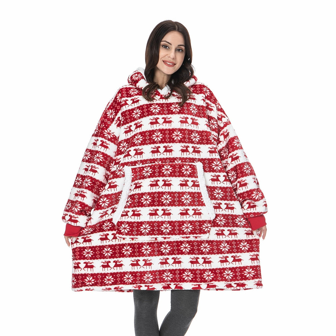 Caryn - délicieuse combinaison de sweat à capuche doux et de couverture douillette en un seul produit !