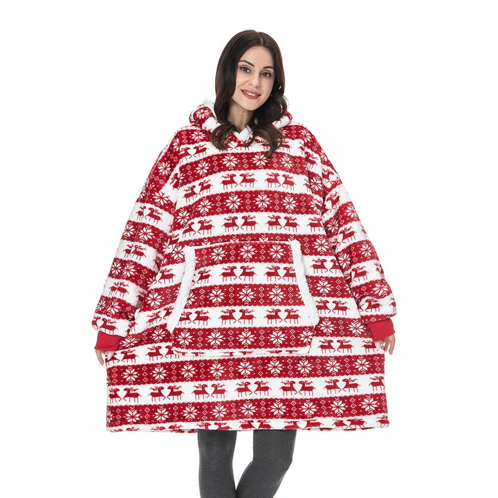 Caryn - délicieuse combinaison de sweat à capuche doux et de couverture douillette en un seul produit !