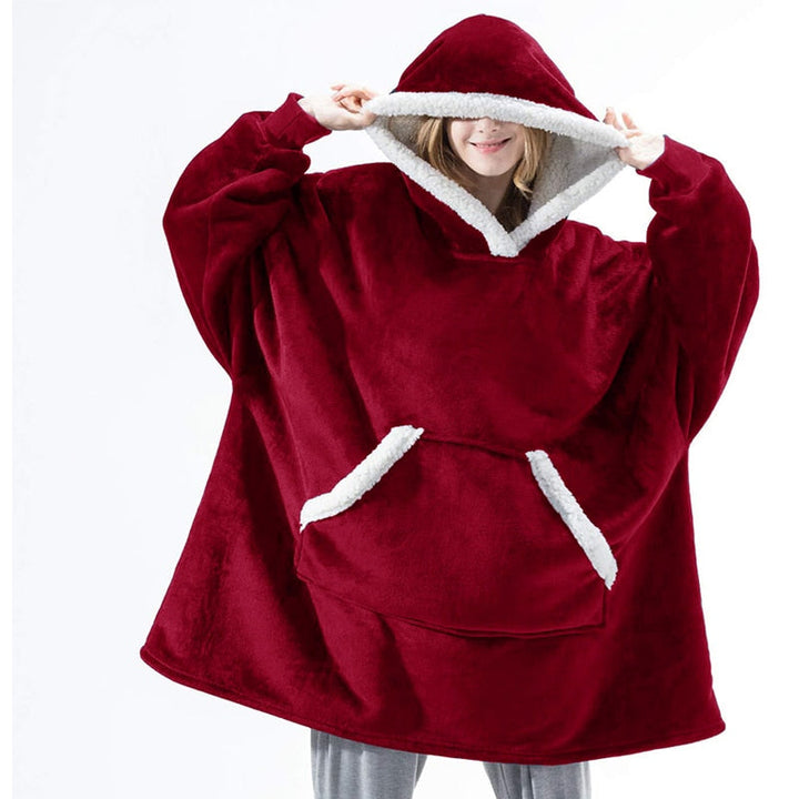 Caryn - délicieuse combinaison de sweat à capuche doux et de couverture douillette en un seul produit !