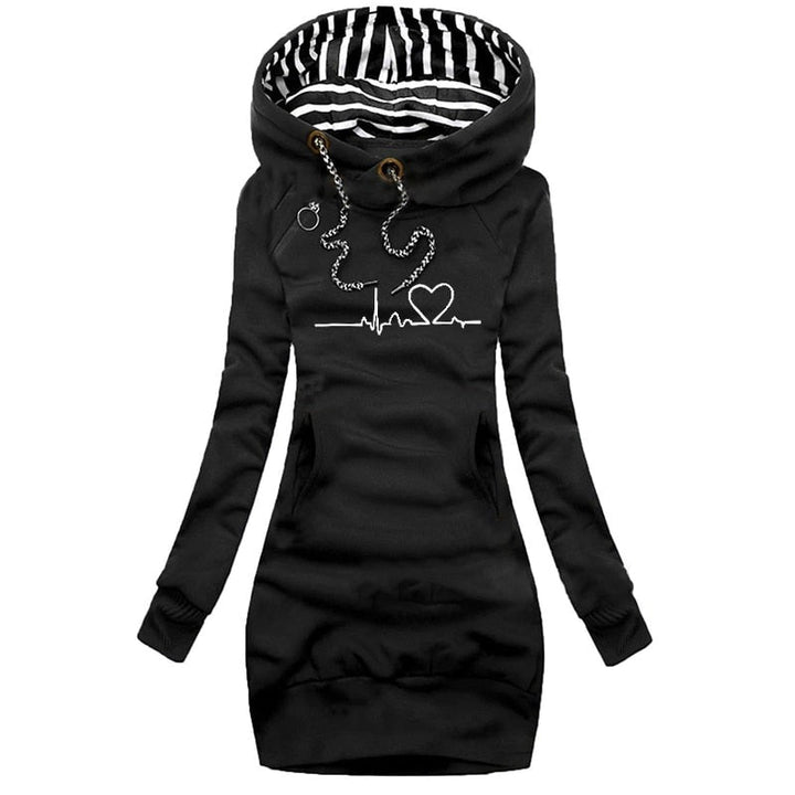 Pull-over Heartbeat - Robe pull d'hiver à la mode
