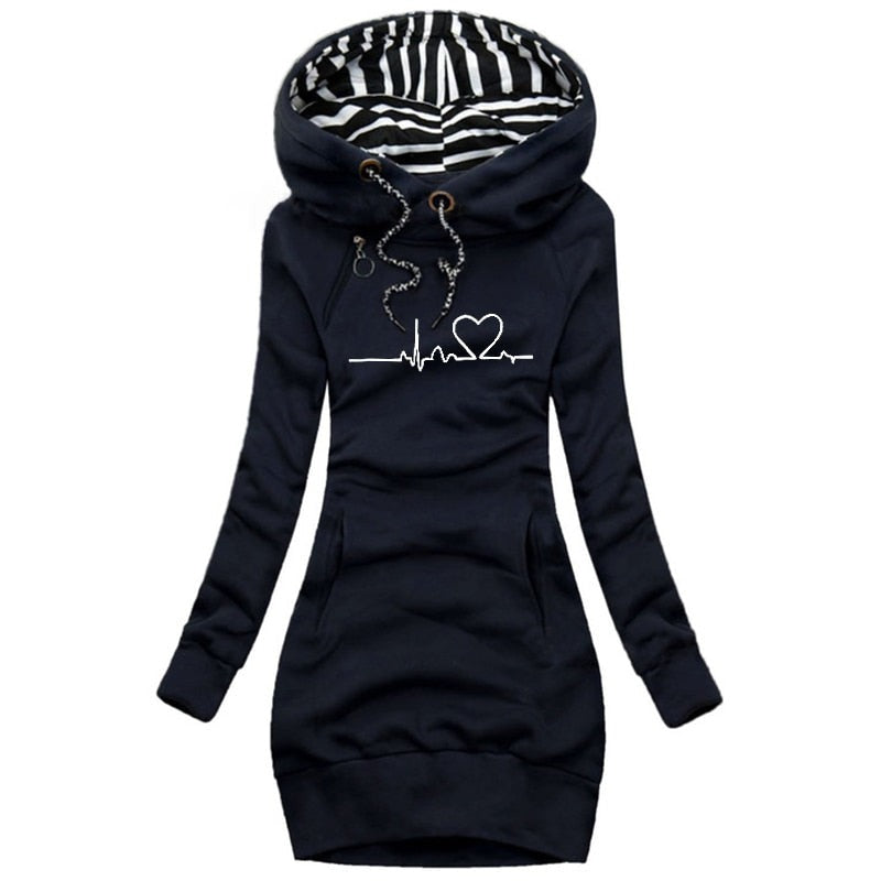 Pull-over Heartbeat - Robe pull d'hiver à la mode
