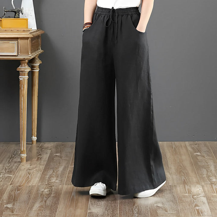 FLORA - Pantalon d'été décontracté en lin